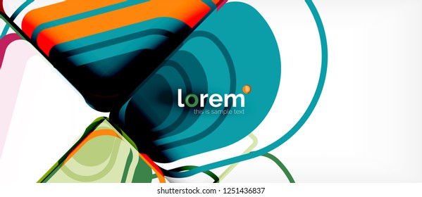 Geometric abstract background. Trendy abstract layout template for business or technology presentation or web brochure cover, wallpaper. Vector illustration