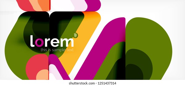 Geometrischer abstrakter Hintergrund. Trendy abstrakte Layout-Vorlage für Geschäfts- oder Technologiepräsentation oder Web-Broschüre Titelbild, Bildschirmhintergrund. Vektorgrafik