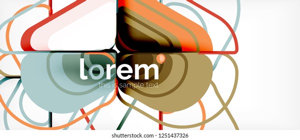Fondo abstracto geométrico. Plantilla de diseño abstracto de moda para presentación de negocios o tecnología o portada de folletos web, fondo de pantalla. Ilustración del vector
