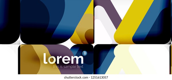 Geometric abstract background. Trendy abstract layout template for business or technology presentation or web brochure cover, wallpaper. Vector illustration