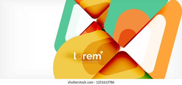 Geometric abstract background. Trendy abstract layout template for business or technology presentation or web brochure cover, wallpaper. Vector illustration