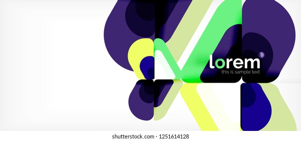 Geometrischer abstrakter Hintergrund. Trendy abstrakte Layout-Vorlage für Geschäfts- oder Technologiepräsentation oder Web-Broschüre Titelbild, Bildschirmhintergrund. Vektorgrafik