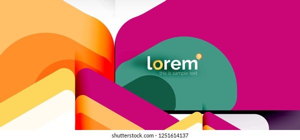 Geometric abstract background. Trendy abstract layout template for business or technology presentation or web brochure cover, wallpaper. Vector illustration