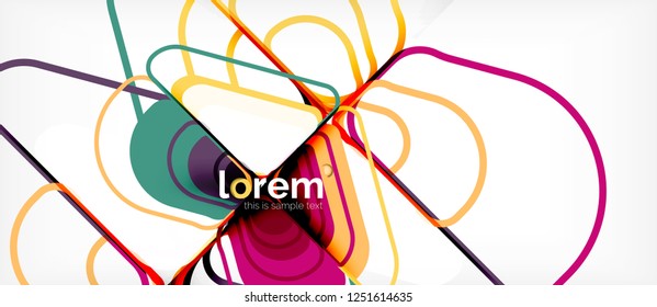 Geometric abstract background. Trendy abstract layout template for business or technology presentation or web brochure cover, wallpaper. Vector illustration