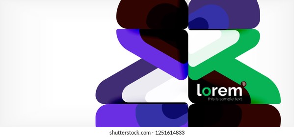 Geometric abstract background. Trendy abstract layout template for business or technology presentation or web brochure cover, wallpaper. Vector illustration