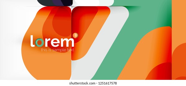 Geometric abstract background. Trendy abstract layout template for business or technology presentation or web brochure cover, wallpaper. Vector illustration