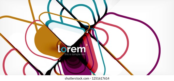 Geometric abstract background. Trendy abstract layout template for business or technology presentation or web brochure cover, wallpaper. Vector illustration