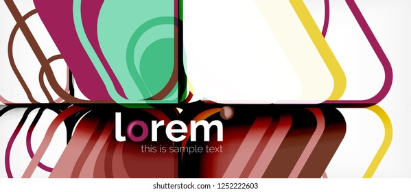Geometric abstract background. Trendy abstract layout template for business or technology presentation or web brochure cover, wallpaper. Vector illustration