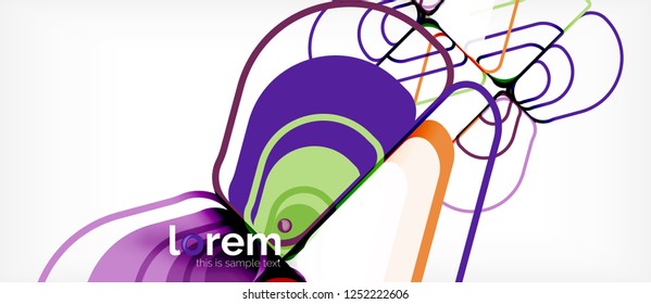 Geometric abstract background. Trendy abstract layout template for business or technology presentation or web brochure cover, wallpaper. Vector illustration