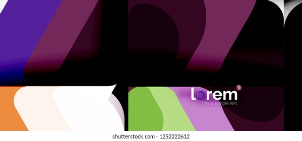 Geometric abstract background. Trendy abstract layout template for business or technology presentation or web brochure cover, wallpaper. Vector illustration