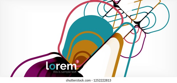 Geometric abstract background. Trendy abstract layout template for business or technology presentation or web brochure cover, wallpaper. Vector illustration