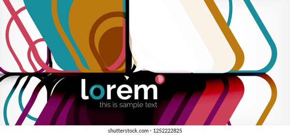 Geometric abstract background. Trendy abstract layout template for business or technology presentation or web brochure cover, wallpaper. Vector illustration