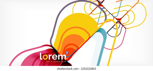 Fundo geométrico abstrato. Modelo de layout abstrato moderno para apresentação de negócios ou tecnologia ou capa de brochura da web, papel de parede. Ilustração vetorial