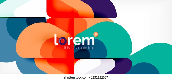 Geometric abstract background. Trendy abstract layout template for business or technology presentation or web brochure cover, wallpaper. Vector illustration