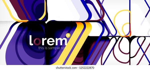 Geometric abstract background. Trendy abstract layout template for business or technology presentation or web brochure cover, wallpaper. Vector illustration