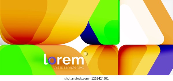 Geometric abstract background. Trendy abstract layout template for business or technology presentation or web brochure cover, wallpaper. Vector illustration