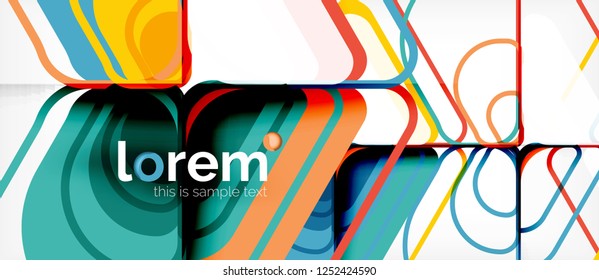 Geometric abstract background. Trendy abstract layout template for business or technology presentation or web brochure cover, wallpaper. Vector illustration