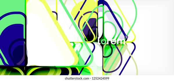 Geometric abstract background. Trendy abstract layout template for business or technology presentation or web brochure cover, wallpaper. Vector illustration