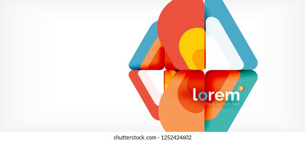 Geometric abstract background. Trendy abstract layout template for business or technology presentation or web brochure cover, wallpaper. Vector illustration