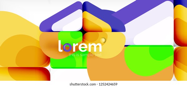 Fundo geométrico abstrato. Modelo de layout abstrato moderno para apresentação de negócios ou tecnologia ou capa de brochura da web, papel de parede. Ilustração vetorial