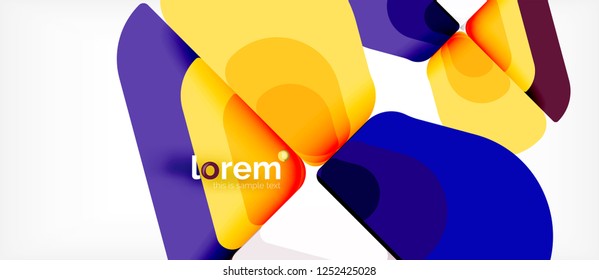 Geometric abstract background. Trendy abstract layout template for business or technology presentation or web brochure cover, wallpaper. Vector illustration