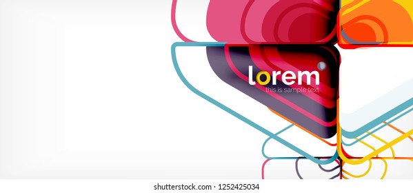 Fondo abstracto geométrico. Plantilla de diseño abstracto de moda para presentación de negocios o tecnología o portada de folletos web, fondo de pantalla. Ilustración del vector