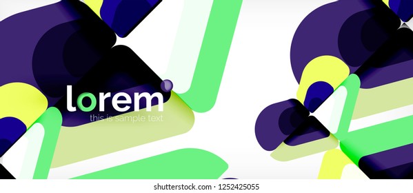 Geometric abstract background. Trendy abstract layout template for business or technology presentation or web brochure cover, wallpaper. Vector illustration