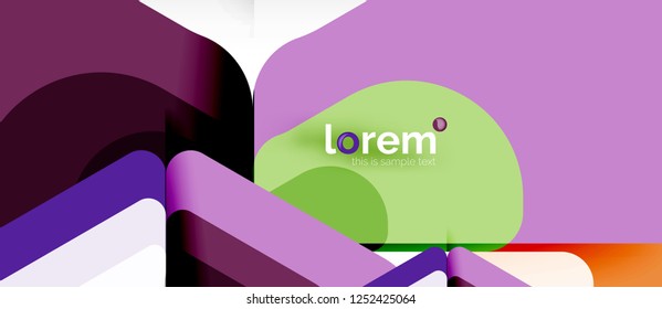 Geometrischer abstrakter Hintergrund. Trendy abstrakte Layout-Vorlage für Geschäfts- oder Technologiepräsentation oder Web-Broschüre Titelbild, Bildschirmhintergrund. Vektorgrafik
