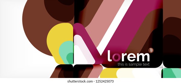 Geometric abstract background. Trendy abstract layout template for business or technology presentation or web brochure cover, wallpaper. Vector illustration