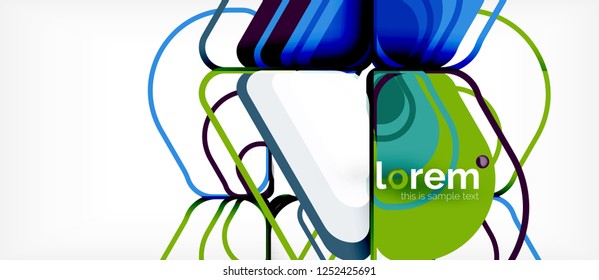 Geometric abstract background. Trendy abstract layout template for business or technology presentation or web brochure cover, wallpaper. Vector illustration