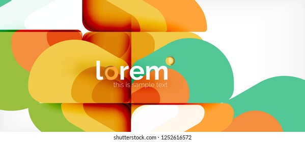 Geometric abstract background. Trendy abstract layout template for business or technology presentation or web brochure cover, wallpaper. Vector illustration