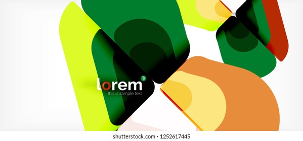 Geometric abstract background. Trendy abstract layout template for business or technology presentation or web brochure cover, wallpaper. Vector illustration