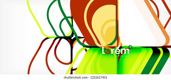 Geometric abstract background. Trendy abstract layout template for business or technology presentation or web brochure cover, wallpaper. Vector illustration