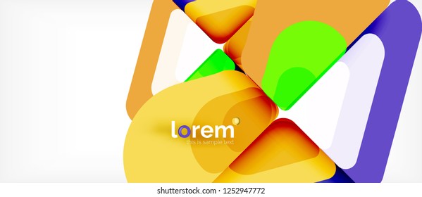 Geometric abstract background. Trendy abstract layout template for business or technology presentation or web brochure cover, wallpaper. Vector illustration