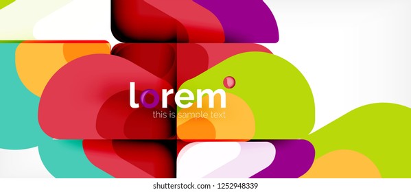 Geometric abstract background. Trendy abstract layout template for business or technology presentation or web brochure cover, wallpaper. Vector illustration