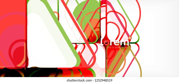 Geometric abstract background. Trendy abstract layout template for business or technology presentation or web brochure cover, wallpaper. Vector illustration