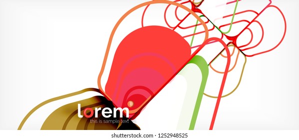 Geometric abstract background. Trendy abstract layout template for business or technology presentation or web brochure cover, wallpaper. Vector illustration