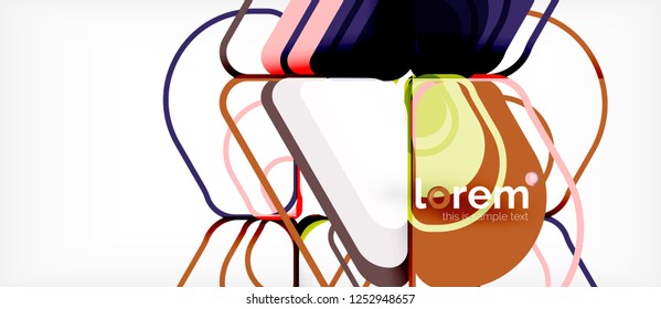 Geometric abstract background. Trendy abstract layout template for business or technology presentation or web brochure cover, wallpaper. Vector illustration