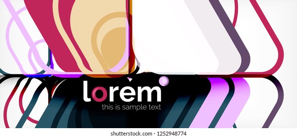 Fundo geométrico abstrato. Modelo de layout abstrato moderno para apresentação de negócios ou tecnologia ou capa de brochura da web, papel de parede. Ilustração vetorial