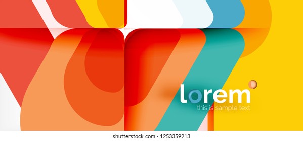 Fondo abstracto geométrico. Plantilla de diseño abstracto de moda para presentación de negocios o tecnología o portada de folletos web, fondo de pantalla. Ilustración del vector