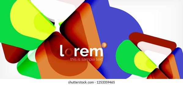 Geometric abstract background. Trendy abstract layout template for business or technology presentation or web brochure cover, wallpaper. Vector illustration