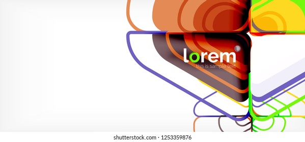 Fondo abstracto geométrico. Plantilla de diseño abstracto de moda para presentación de negocios o tecnología o portada de folletos web, fondo de pantalla. Ilustración del vector