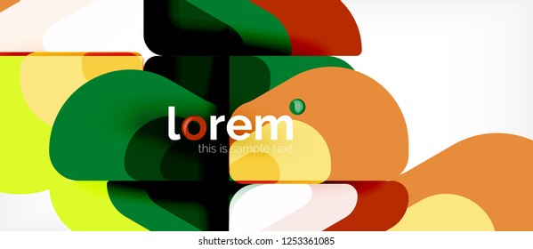 Geometrischer abstrakter Hintergrund. Trendy abstrakte Layout-Vorlage für Geschäfts- oder Technologiepräsentation oder Web-Broschüre Titelbild, Bildschirmhintergrund. Vektorgrafik