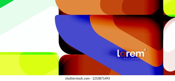 Fondo abstracto geométrico. Plantilla de diseño abstracto de moda para presentación de negocios o tecnología o portada de folletos web, fondo de pantalla. Ilustración del vector
