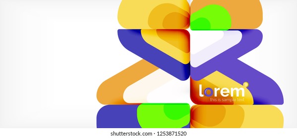 Geometric abstract background. Trendy abstract layout template for business or technology presentation or web brochure cover, wallpaper. Vector illustration