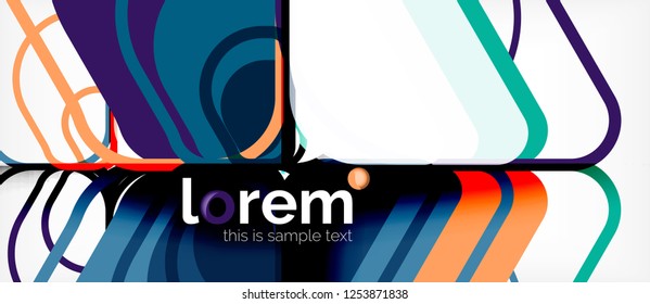 Geometric abstract background. Trendy abstract layout template for business or technology presentation or web brochure cover, wallpaper. Vector illustration
