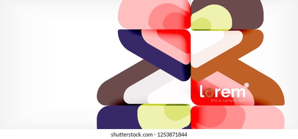 Geometric abstract background. Trendy abstract layout template for business or technology presentation or web brochure cover, wallpaper. Vector illustration