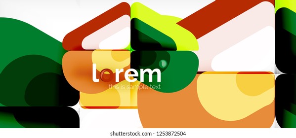 Geometric abstract background. Trendy abstract layout template for business or technology presentation or web brochure cover, wallpaper. Vector illustration