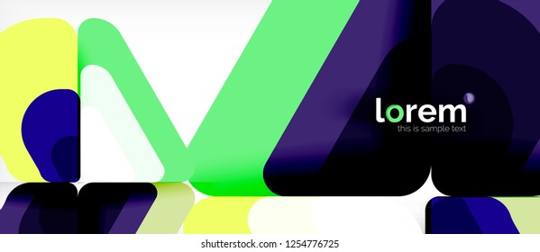 Geometric abstract background. Trendy abstract layout template for business or technology presentation or web brochure cover, wallpaper. Vector illustration
