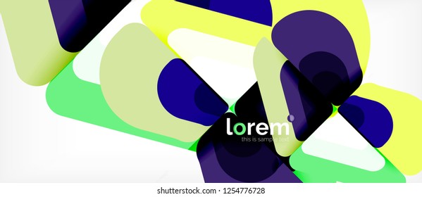 Geometric abstract background. Trendy abstract layout template for business or technology presentation or web brochure cover, wallpaper. Vector illustration